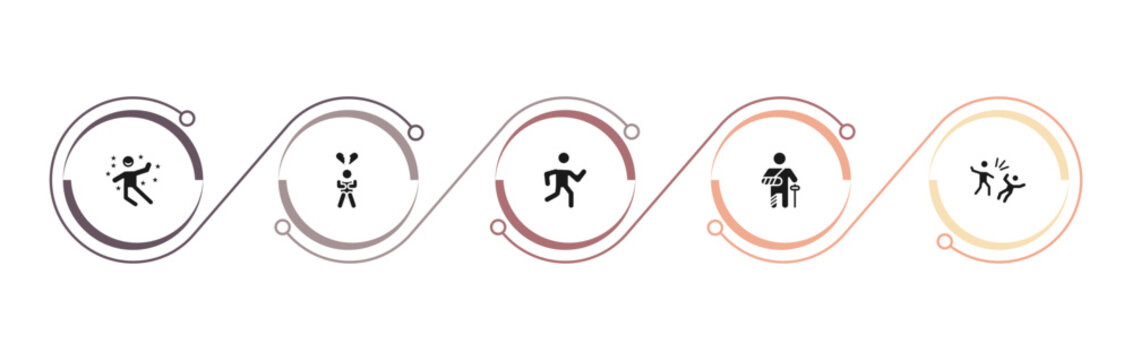 filled feelings icons set - great human, heartbroken human, crappy human, broken editable vector for web and mobile ui