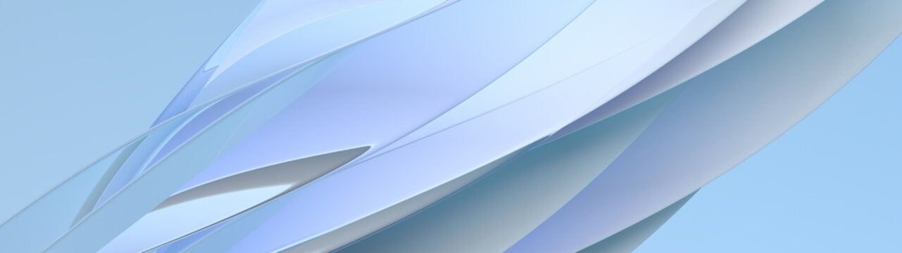 Abstract shape like a white flower.