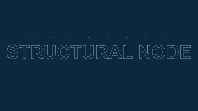 Structural node digital interface motion minimalist tech animation 4k background, for engineering and, data visualization projects