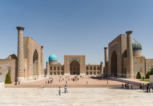 Majestic Registan Square in Samarkand, Uzbekistan