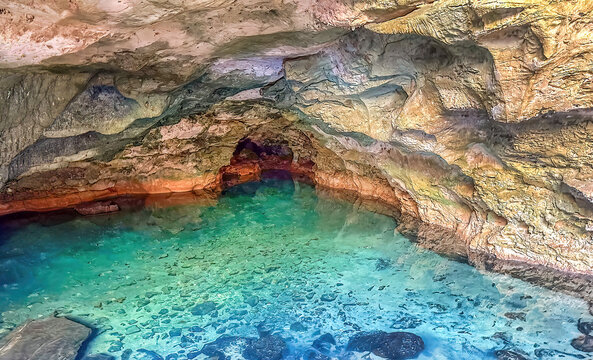 Entrance to the Underwater Cave at Mitoho Cave, Tsimanampetsotsa National Park, Madagascar