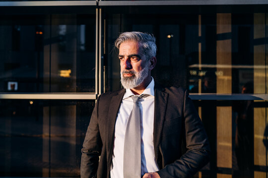 A businessman in the city