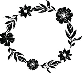 Obraz premium flower frame square flower arch frame square
