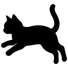 black cat silhouette vector art © MstNazmun