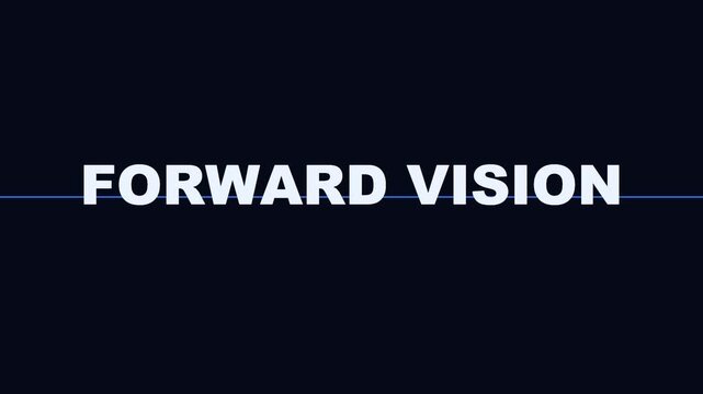 Forward vision: minimalist corporate typography motion for business strategy, leadership, and future innovation presentations animation 4k