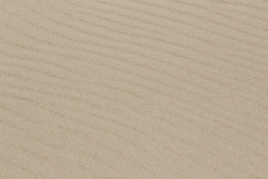 Dunes de sable sculpt&eacute;es par le vent sur le littoral de Trafaria au Portugal