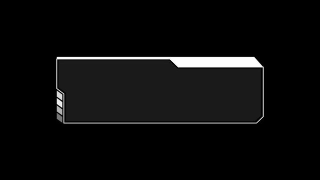 Rectangular frame elements present dark gray panels with white top and side accents. Professional software interface packages incorporate this rectangular frame. Rectangular frame borders glow.