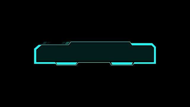 Hud frame panels feature cyan segmented horizontal lines over dark teal fields. Cybernetic interface design toolkit integrate this hud frame asset. Digital hud frame panels glow.