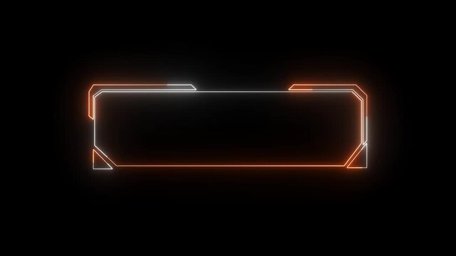 Futuristic hud frame vectors project glowing lines across dark panels. Motion graphics packages utilize this futuristic hud frame asset. Digital futuristic hud frames glow.