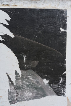 Subtle halftone grunge urban texture with scratches on black background. Distressed overlay texture. Grunge background.