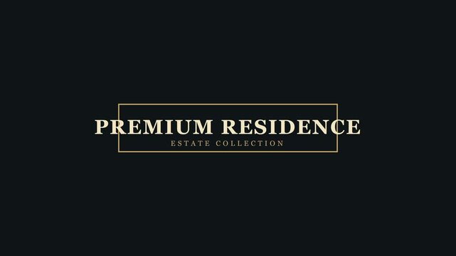 Residence estate collection gold animation reveal 4k