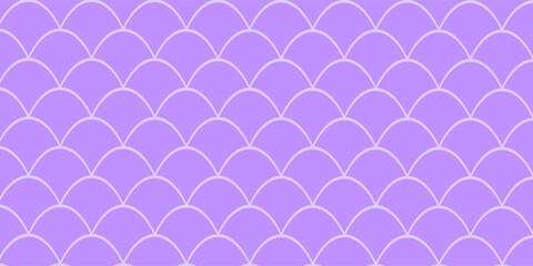 Girl mermaid seamless pattern. Purple violet fish skin backdrop. Tillable background for girl fabric, textile design, wrapping paper, swimwear or wallpaper. Girl mermaid texture  fish scale underwater © rezel