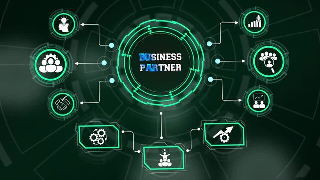 Business partner alliance dashboard mapping B2B venture coordination and shared commercial growth targets