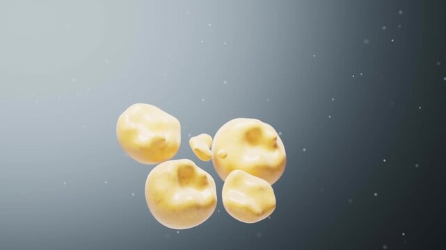 Fat Cell Structure Breakdown And Lipid Metabolism 3D Medical Animation