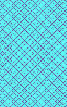 Abstract seamless background featuring a light blue surface with a dark intersecting diagonal grid pattern