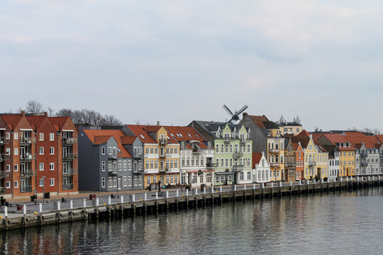 Colorful Waterfront Houses in S&oslash;nderborg, Denmark