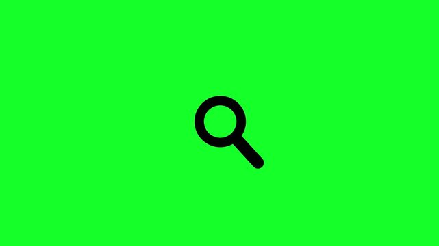 Modern Search Magnifying Glass Icon with Minimal Find Symbol for Mobile Applications, Web Navigation and User Interface Design