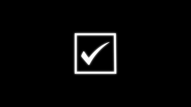 Minimal checkbox icon animation with a clean and elegant design.