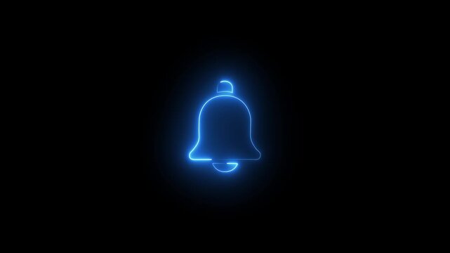 Notification off bell icon animation with