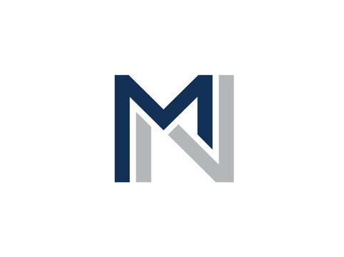 Modern Monogram M N Logo Design Company Symbol