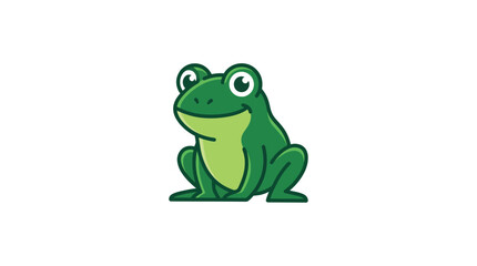 Obraz premium Cute cartoon frog charact