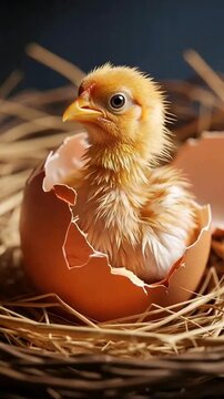 chicken in nest
