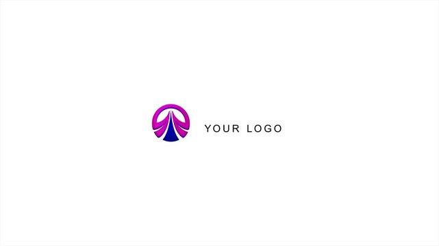 3d simple corporate logo intro animation at 4k high fps.  a modern presentation to your branding.