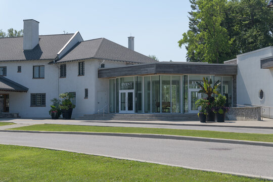 front entrance to Event Centre at Guild Park and Gardens, Scarborough, Toronto