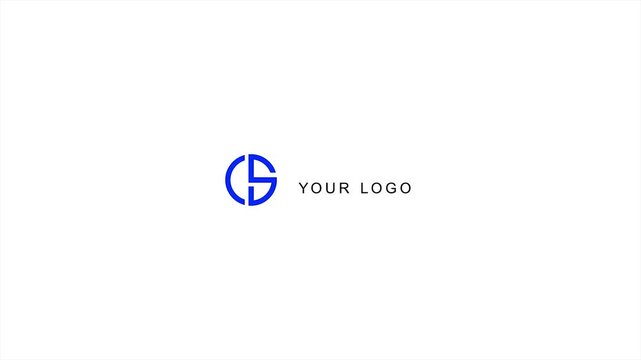 3d simple corporate logo intro animation at 4k high fps.  a modern presentation to your branding.