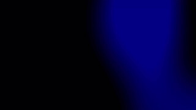 Abstract Blue Light Leaks Pulsing on Dark Background. 4k