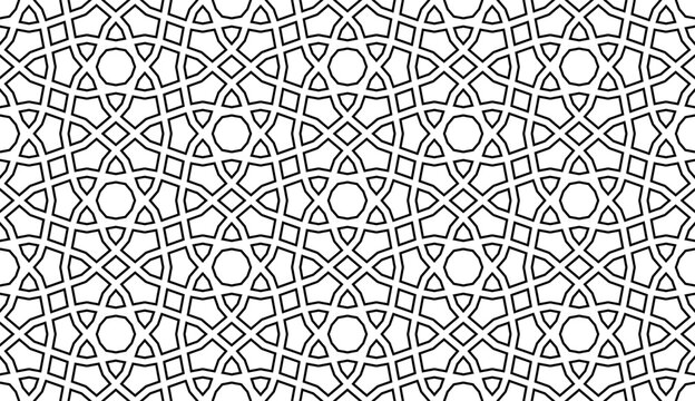 Islamic abstract geometric seamless pattern art design