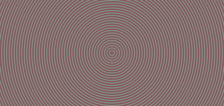 Concentric circles pattern in teal and dark red tones with concentric abstract geometric background repeating