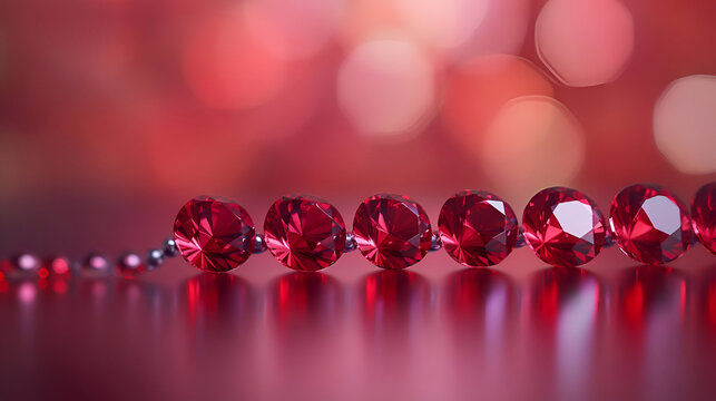 red and white beads