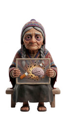 Fototapeta premium 3d character showcasing the challenges of quitting smoking while emphasizing the importance of mental health awareness