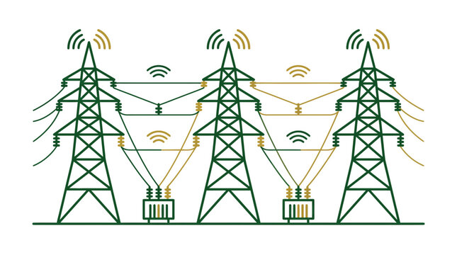 Smart Grid Technology: Power Line Towers Transmitting Energy with Wireless Signals
