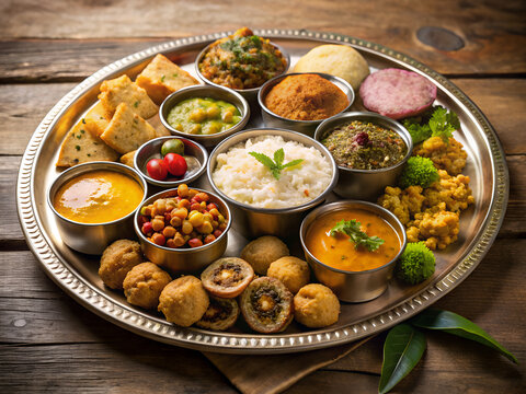 Navratri fasting food platter