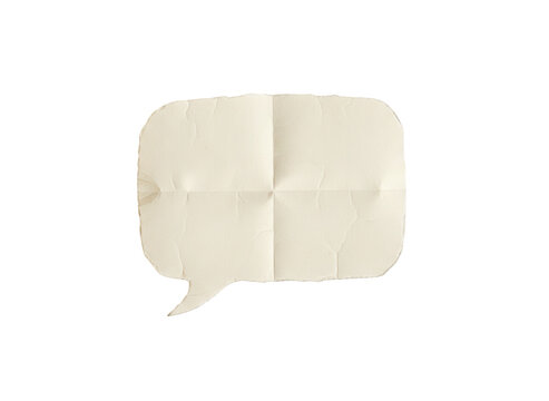 old paper speech bubble