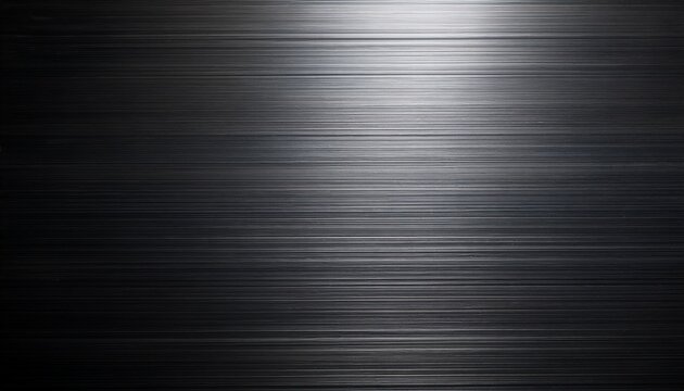 high quality texture of dark brushed metal surface with side lighting
