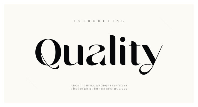 Elegant alphabet logo font and number. Classic Modern Serif Lettering Minimal Fashion. Typography decoration fonts for branding, wedding, logos. vector illustration