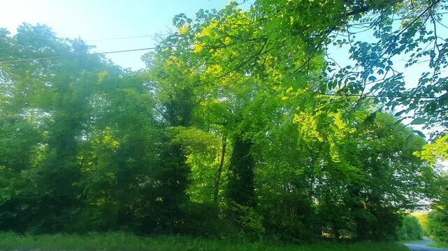 7th June, 2026. Time Lapse Footage of Travel on English Roads Travel Through Rural A and B Countryside. Car Window Mounted Camera Wide Angle Footage of Car Travel on British Country Road and Highways 