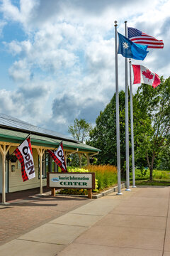 Bemidji Tourist Information Center at Paul Bunyan Park in Bemidji Minnesota
