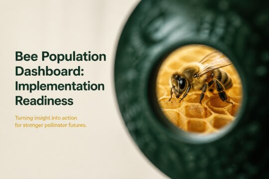 Bee population dashboard for pollinator readiness and honeycomb monitoring