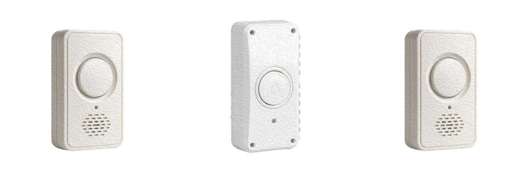 high quality the collection set of the Newhouse Hardware WCMB Wireless Door Chime Kit on withe background PNG photo''