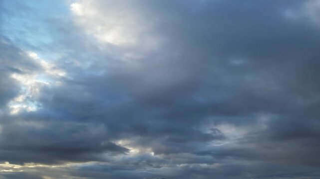 Dramatical Clouds Gathering in the Sky, hinting at impending weather changes. Unique and Dramatic Sky and Clouds over Luton City of Scotland Great Britain