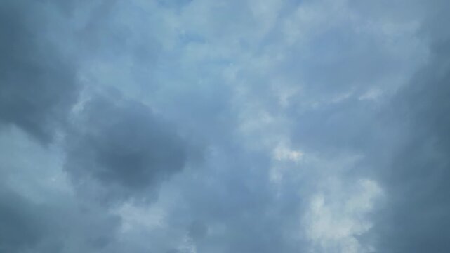 Dramatical Clouds Gathering in the Sky, hinting at impending weather changes. Unique and Dramatic Sky and Clouds over Luton City of Scotland Great Britain