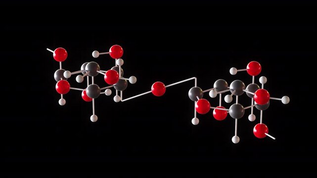 Structure of Cellulose Polymer Chemical Formula Turntable