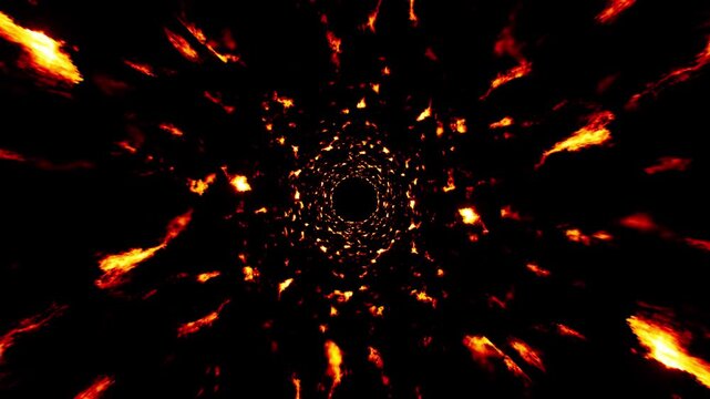 Fire Particles Burst Effect