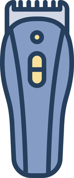 Electric Hair Clipper Trimmer Vector Illustration Icon