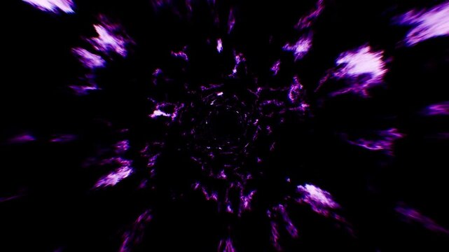 Abstract Purple Fire Particles