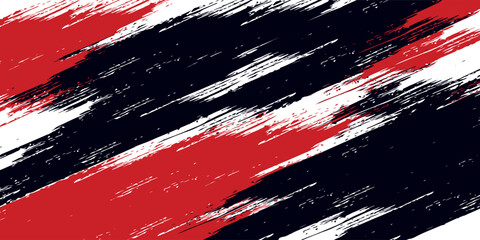 Gaming esport background striking stripes electric banner vector illustration design red black grunge brush wing comic pattern modern abstract concept livery stripes decal paint splash splatter © Ribut